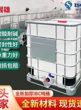 湘雄厂家抗静电全新吨桶蓝色黑色双层1000L食品级IBC吨桶湖南上海