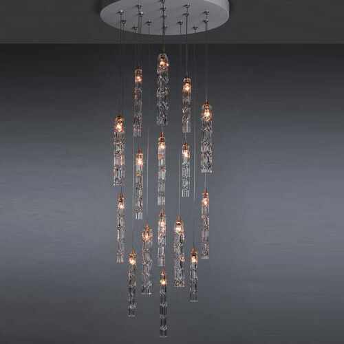 前台吧台餐厅北欧长吊灯挑高跃层客厅loft圆柱吊灯别墅楼梯长吊灯
