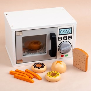 儿童烤炉烘焙微波炉烤箱益智玩具仿真厨房过家家亲子W互动餐厨套