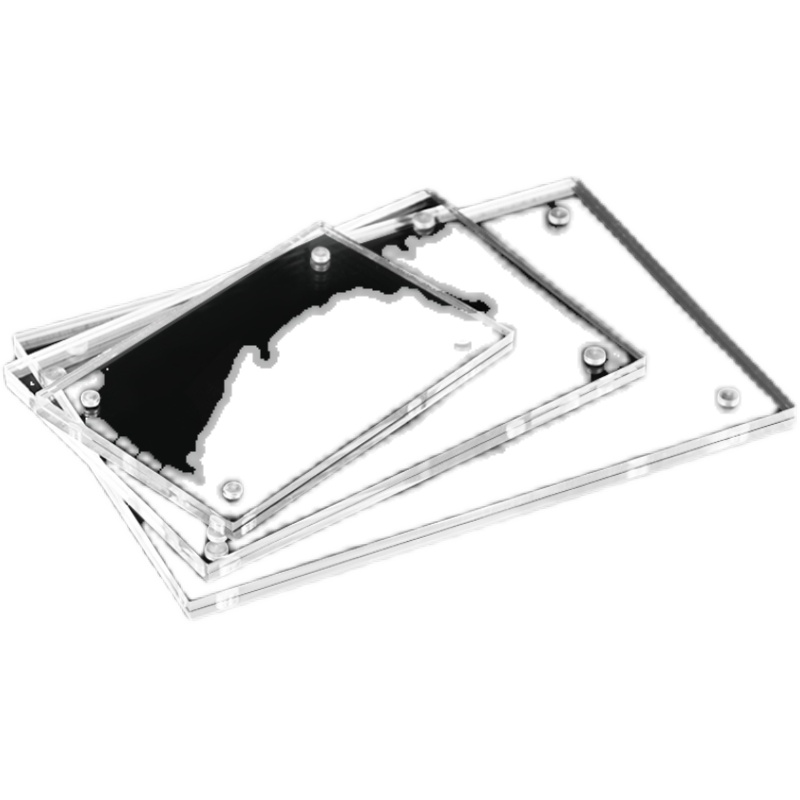 强磁面板透明磁性相框压克力价格牌贴墙桌N牌台卡桌牌瓷砖展示牌