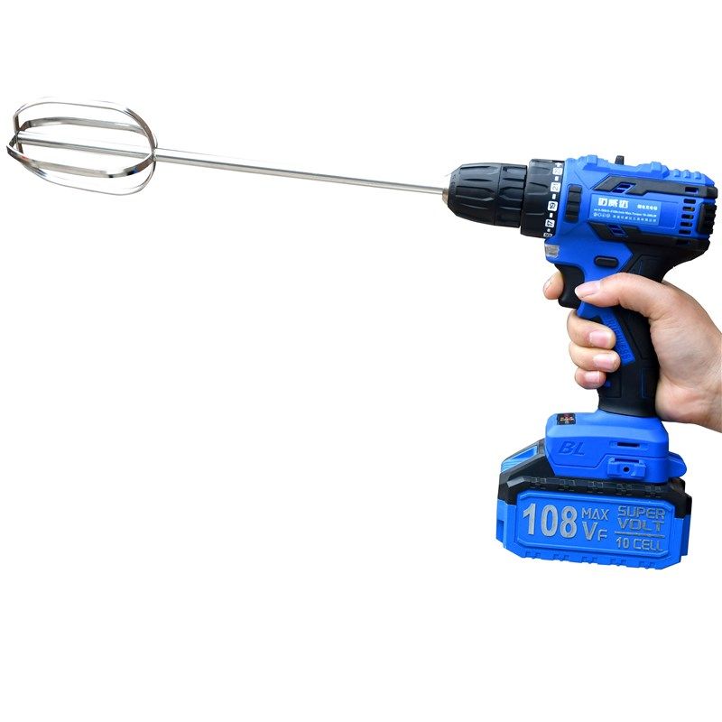 电钻搅拌器无线充k电打西瓜汁神器美发染膏芝麻酱冰激凌搅拌机打