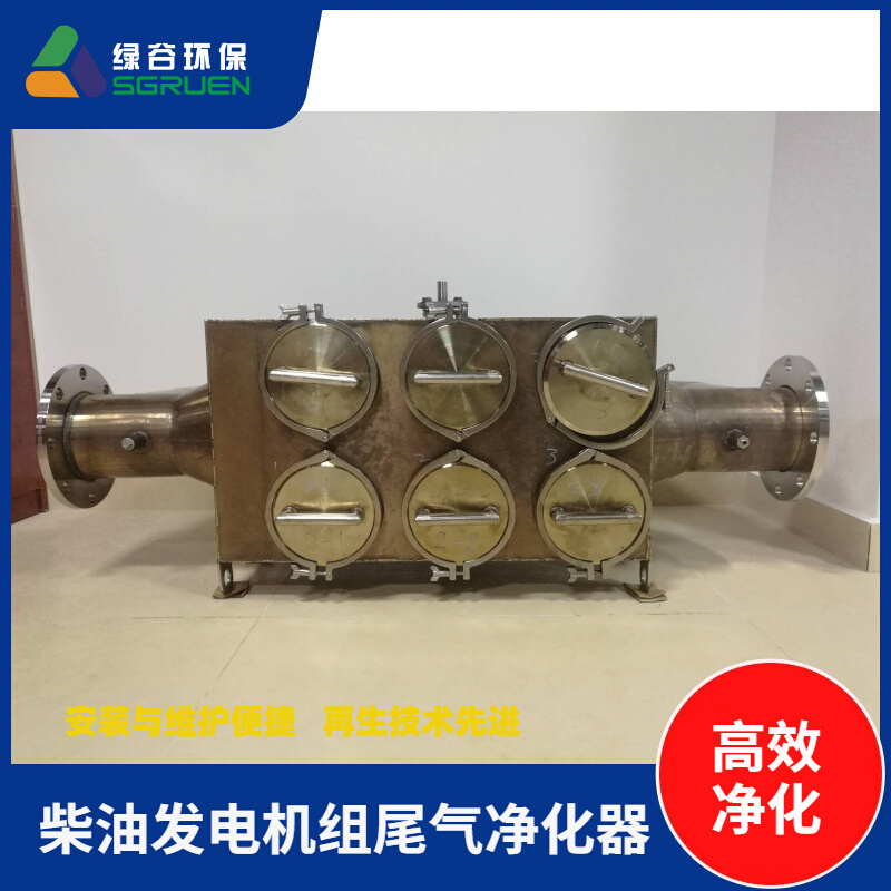 防水防腐 DPF 黑烟净化 柴油机发电机尾气净化器  自带反吹系统
