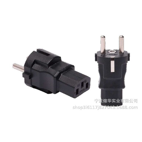 厂家供应多国转换头转换插欧洲插转品字尾C13  IEC XH03B转ST3注