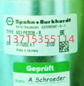 Spohn+Burkhardt VNS0.1600005 VNS022.11AKEAR SPOBU 德国操纵杆