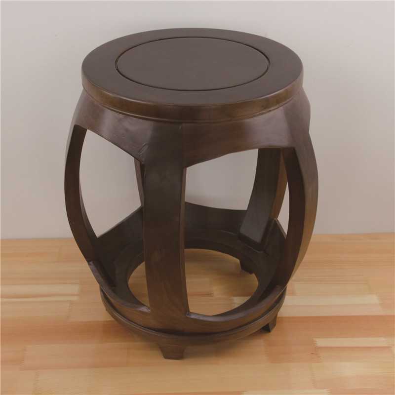 新中式鼓凳 古典实木坐凳明清仿古圆凳绣墩古筝琴凳品质保障