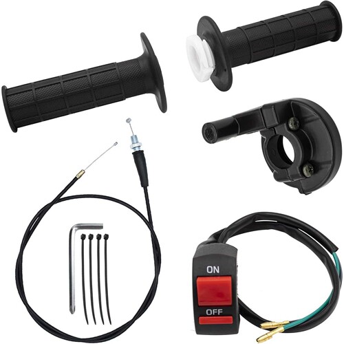 Mini Bike Throttle Cable Kit 7\/8'' Handle Grips Ass