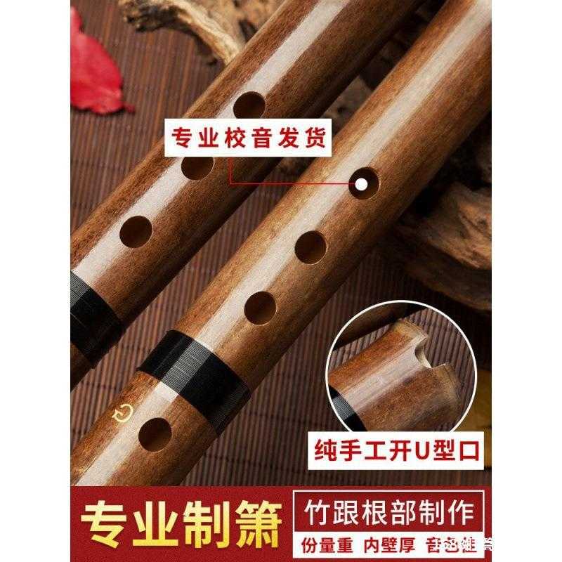 箫乐器初学入门专业演奏精制紫竹短萧笛八孔调六古风玉洞潇