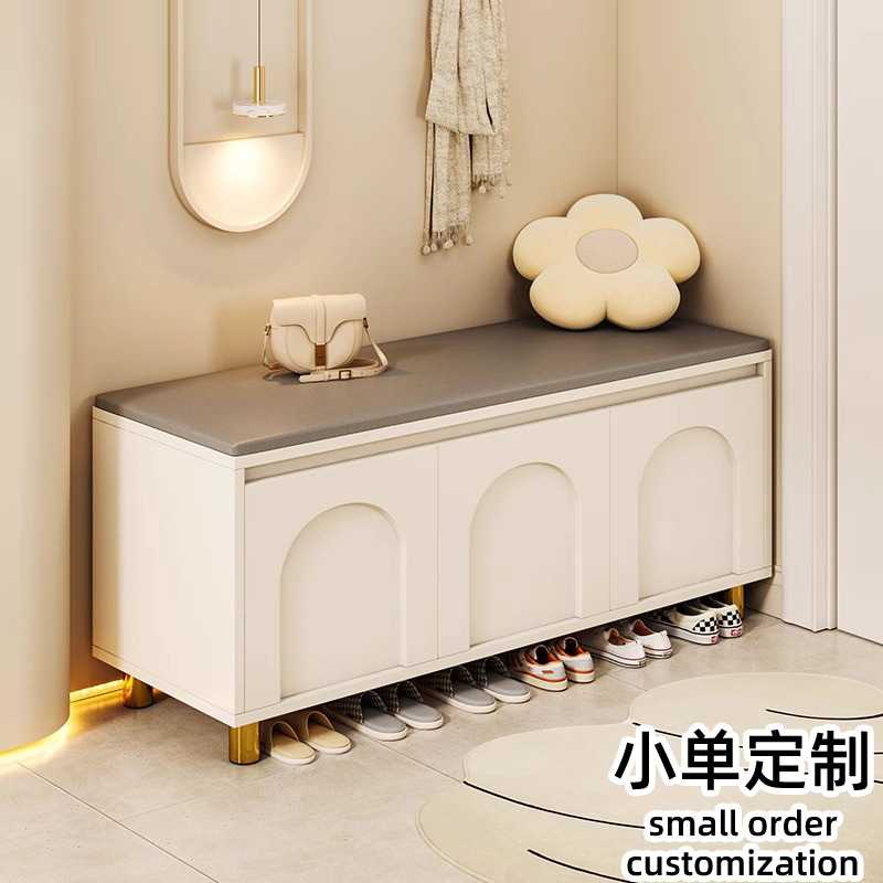 入户门换鞋凳 家用可储物可坐鞋柜门口大容量简约现代带鞋架子