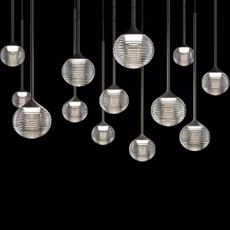 后现代沙盘楼梯吊灯现代简约别墅挑高客厅灯具创意餐厅床头复式楼