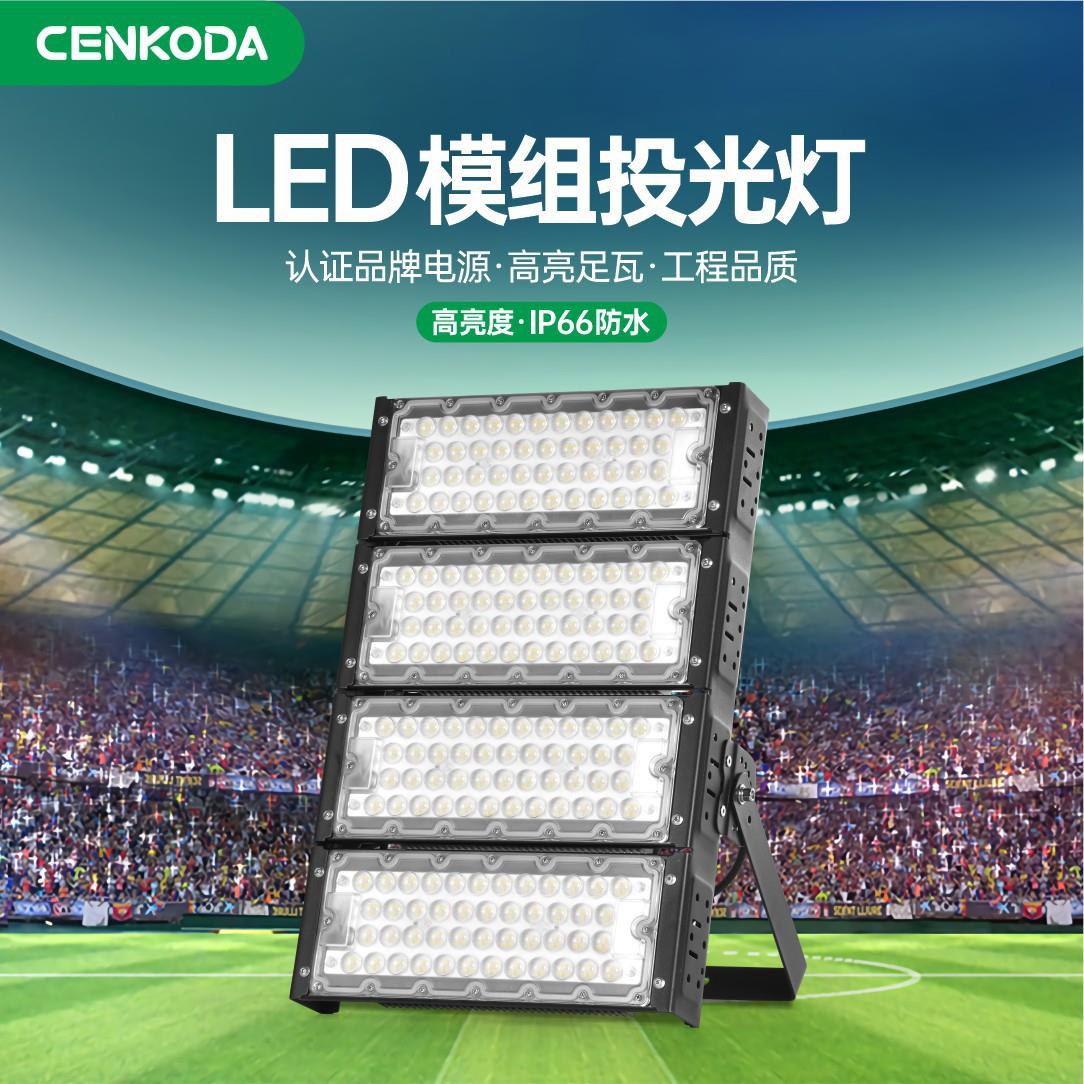 户外防水800W高杆灯 大功率600W高亮球场投光灯 LED模组隧道灯