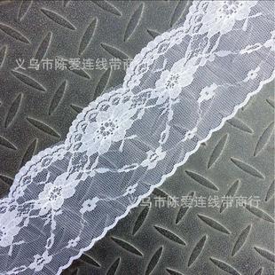 8.5cm黑色花边蕾丝花边无弹蕾丝花边白色花边744 宽度9cm