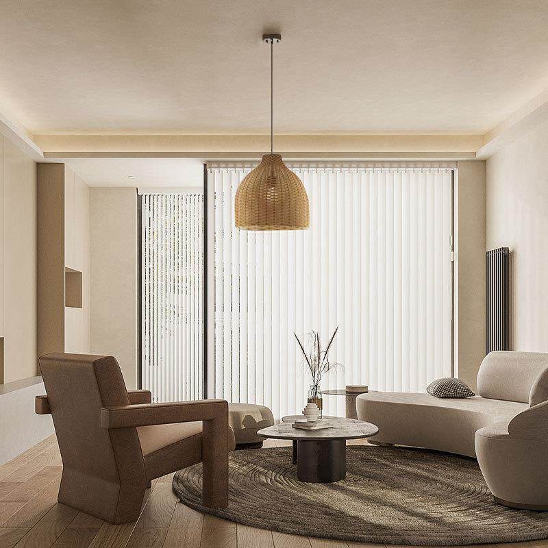 侘寂风吊灯客厅吊灯店铺商用日式复古吊灯餐厅吊灯设计师款藤编灯