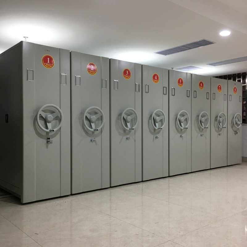 钢制手摇档案密集架 智能电动档案室密集柜