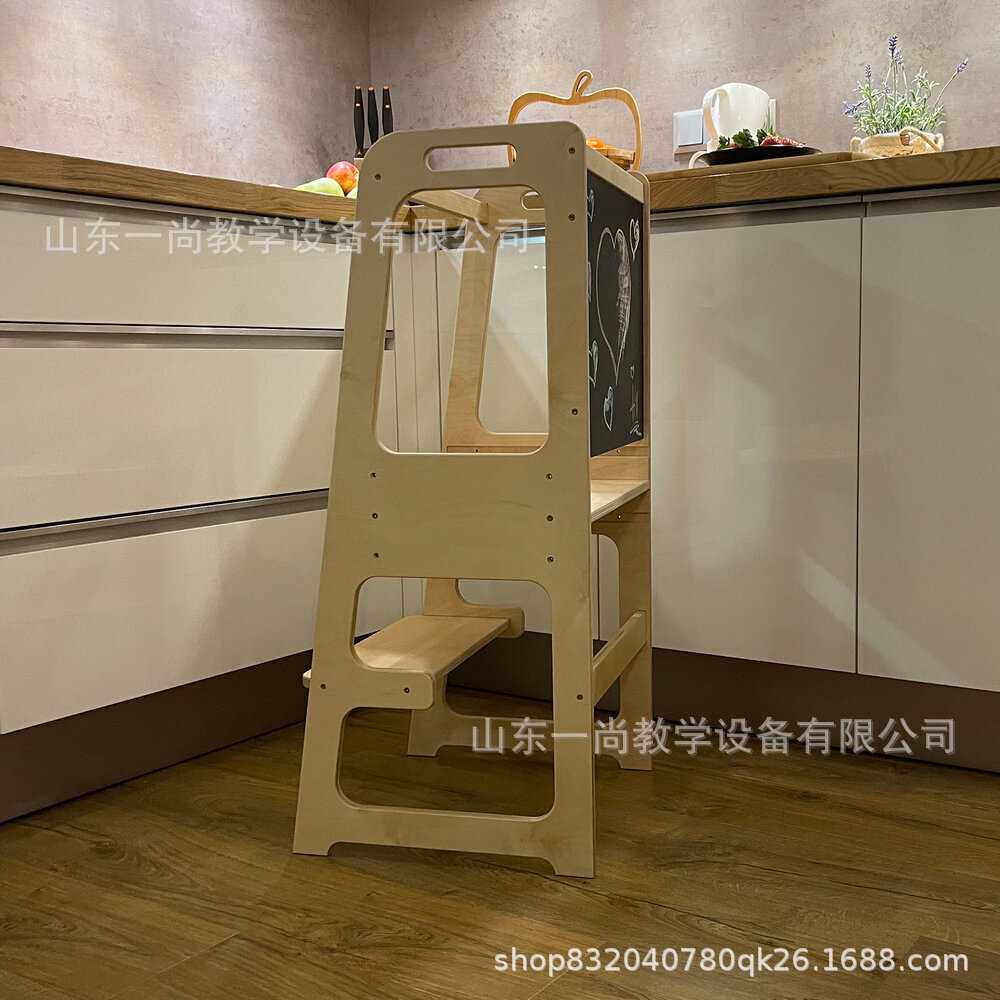 儿童洗手凳宝宝洗手台阶可折叠蒙氏learning tower洗漱厨房学习塔