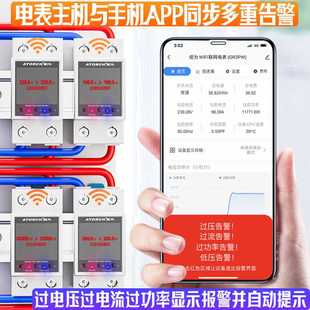 9P1E炬为GR2P导轨式 智能预付费电表家用远程交流数显电压电流表批