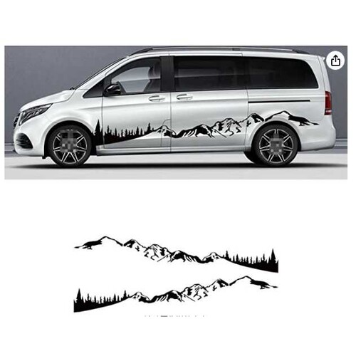 适用于奔驰Vito V-Class W447 Viano W639汽车贴纸露营车贴A895