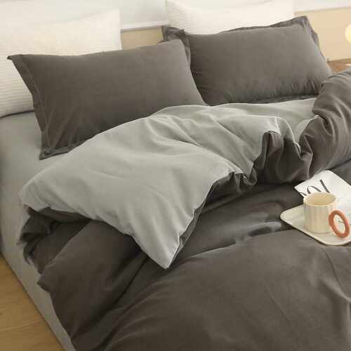 四件套冬季床上用品纯色ins风学生床单被套枕套宿舍床单人三件套