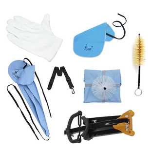 中音萨克斯支架萨克斯清洁保养套装内堂通条布+手套+笛头刷+脖带