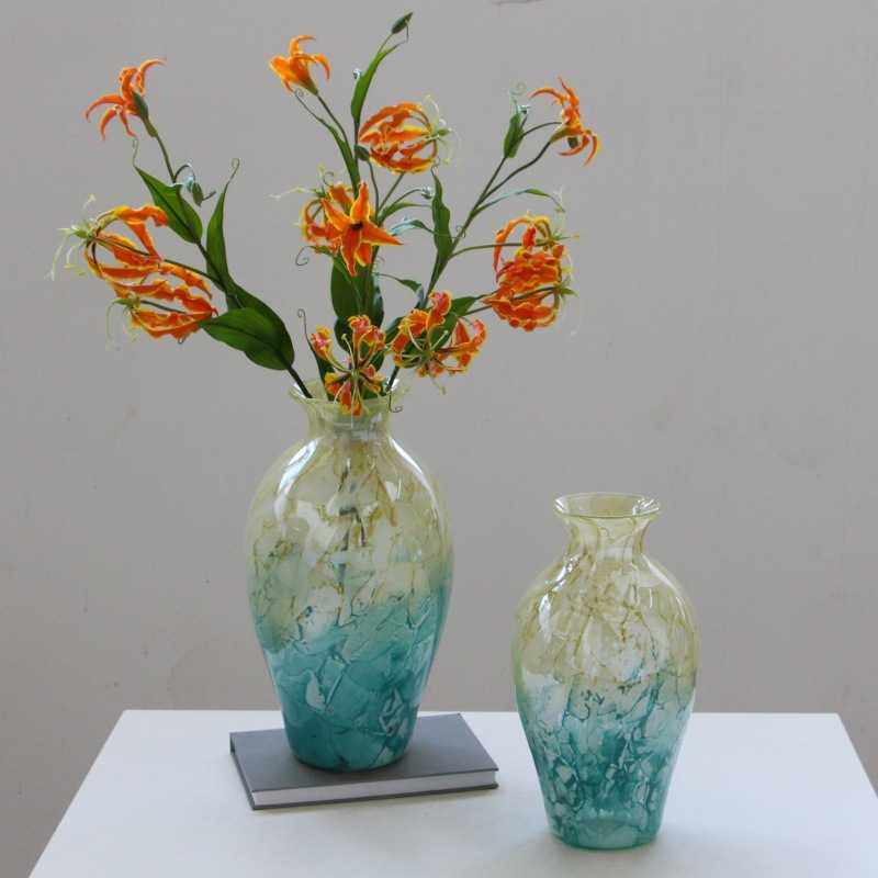 现代简约水墨纹花瓶渐变小口鲜花台面家居样板房装饰工艺品摆件,农机/农具/农膜,其它农用工具,淘宝优惠券,粉丝福利购,淘宝优惠卷