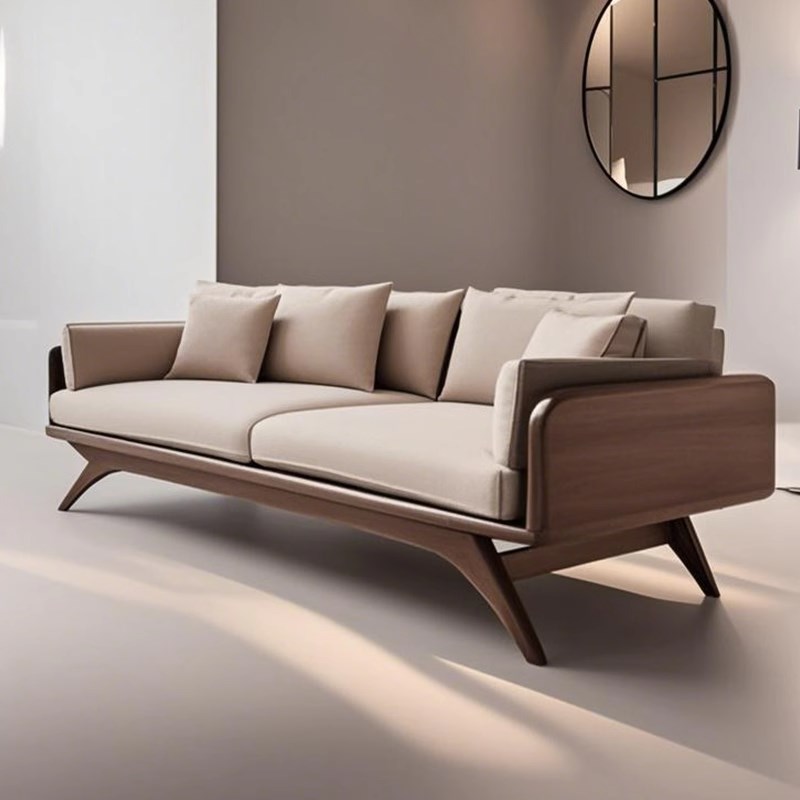 新中式北美黑胡桃木沙发2s025新款现代简约轻奢客厅实木沙发家俱