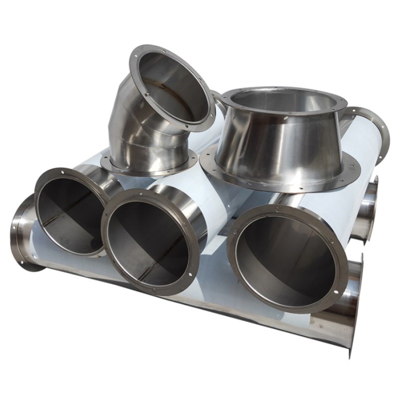 不锈钢焊接风g管工业除尘排烟通风管道镀锌铁皮满焊烟囱管碳钢风