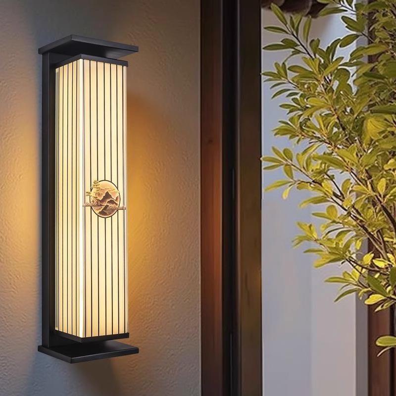 太阳能壁灯别墅阳台庭院大门围墙灯花园墙壁灯户外免布线防水壁灯