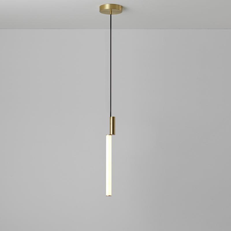 北欧简约创意吧台餐厅小吊灯卧室床头咖啡厅客厅服装店长杆吊灯