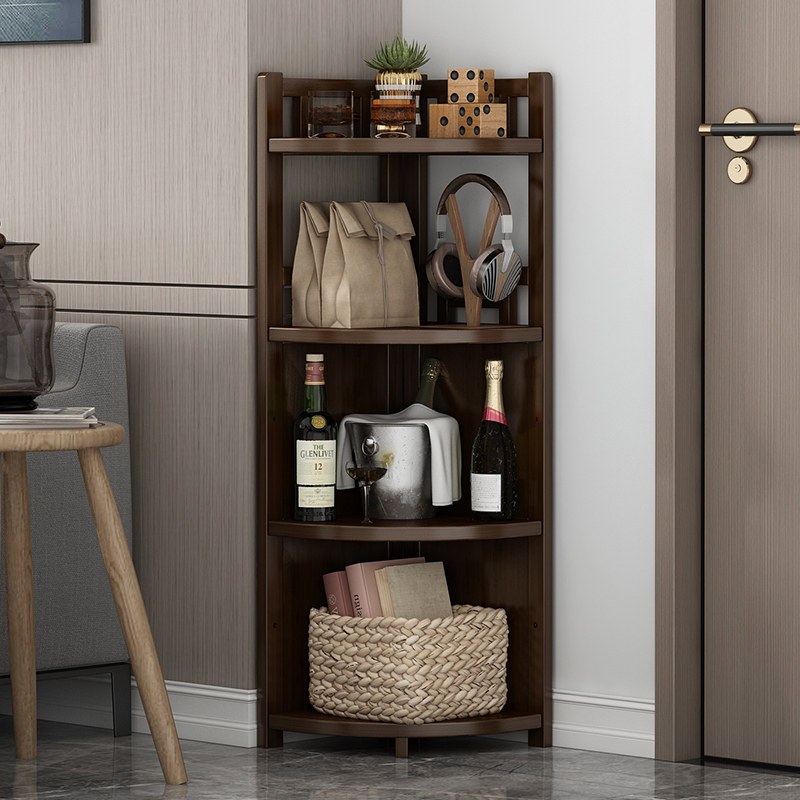 三角形墙角e柜角柜客厅沙发边柜实木厨房转角置物架家用角落收纳