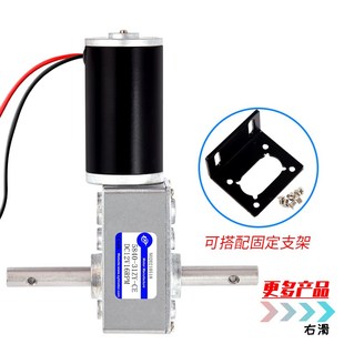 31ZY涡轮蜗杆微型直流减速调速F电机12v24v自锁齿轮双轴马达 5840