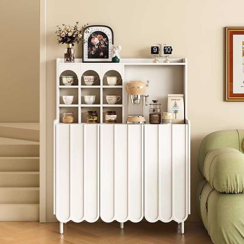 新款轻奢复古黑色餐边柜小户型客厅沙发边柜现代简约咖啡柜茶水柜