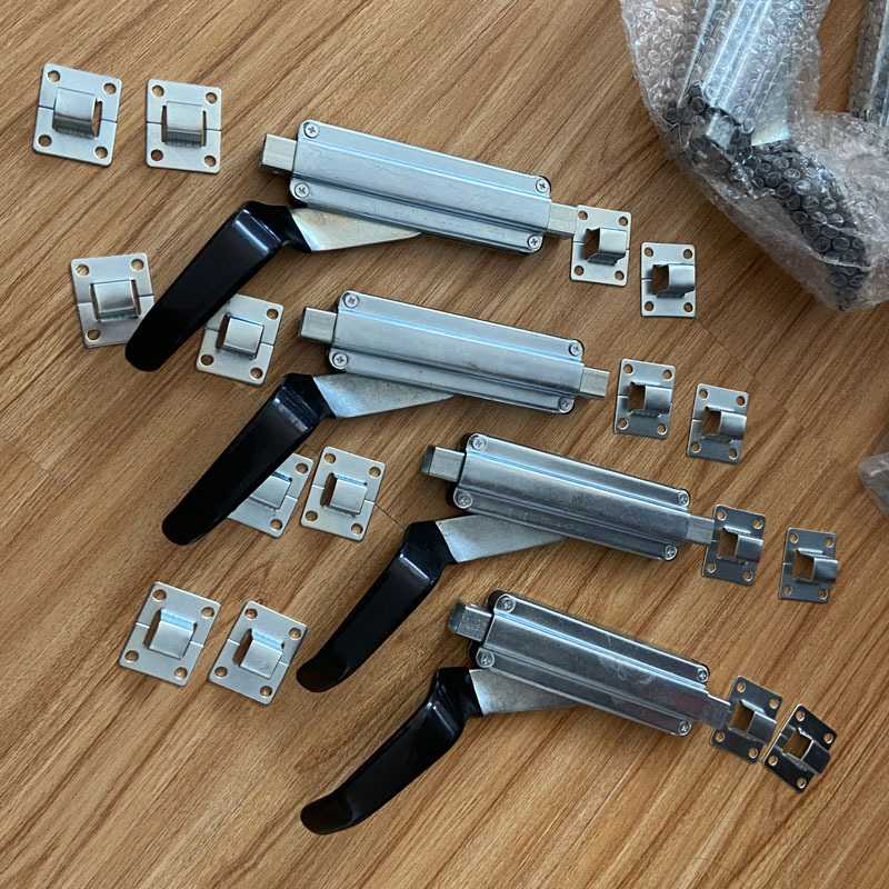 烤漆房各种配件门把手 无把手插销 天地锁