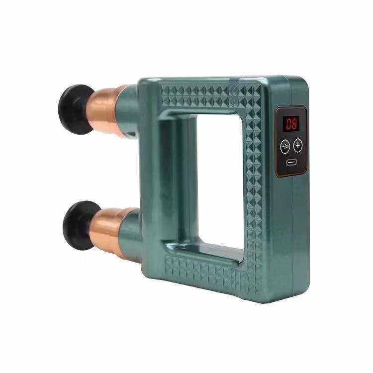 跨境迷你双头筋膜枪按摩器静音震动按摩枪放松按摩充电肌肉松解枪,电子元器件市场,其它元器件,淘宝优惠券,粉丝福利购,淘宝优惠卷