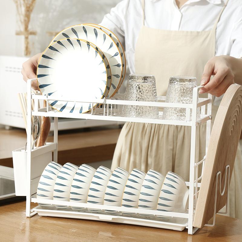 立恒窄款碗架厨房置物架碟收纳架台面碗盘碗筷沥水晾碗架