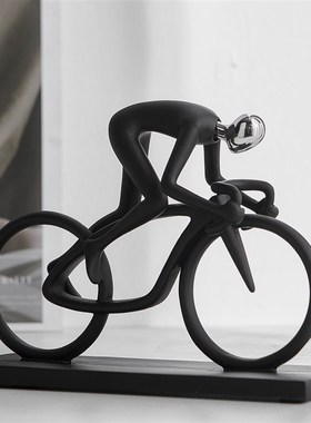 骑行者艺术摆件现代简约客厅玄关装饰品办公室桌面摆饰高级感小众