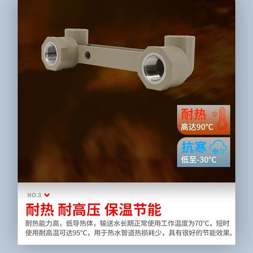 联塑PPR20 4分双联内丝弯头水管配件PPR淋浴双联底座PP.R冷热配件