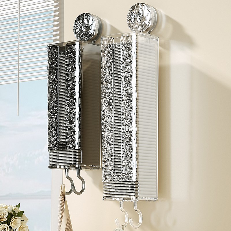 吸盘式垃圾袋收纳神器壁挂式方便袋整理盒K厨房大容量塑料袋收集