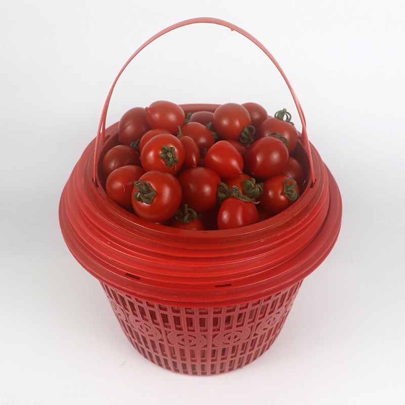 圆形水果篮桑葚杨梅采摘篮塑料番茄枇杷I水果鸡蛋篮草莓篮子手提