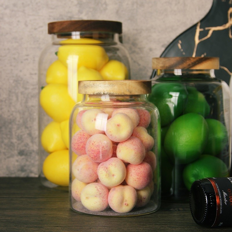 样板间厨房密h封瓶储物罐软装饰品摆件售楼处餐厅设计搭配摆件橱