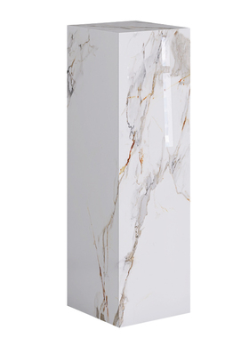 大理石摆件底座客厅n玄关岩板立柱展示台电视柜落地大摆件墩子花