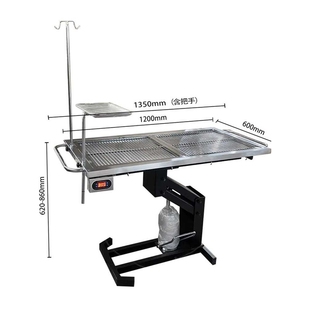 不锈钢宠物手术台动物诊疗台电动升降动物绝育处置台恒温手术床