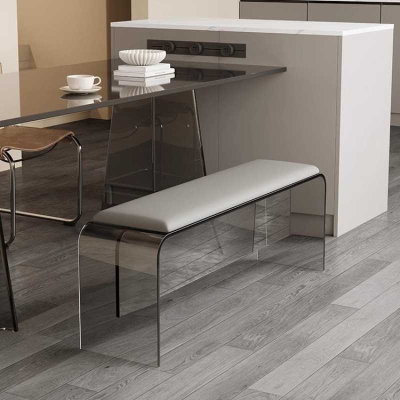 亚克力长凳轻奢餐椅长条凳玄关凳家用门口换鞋凳长板凳卧室床尾凳