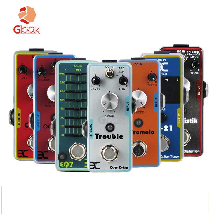 电吉他单块效果器 失真 过载 法兹 回声混响哇音八度均衡合唱调音