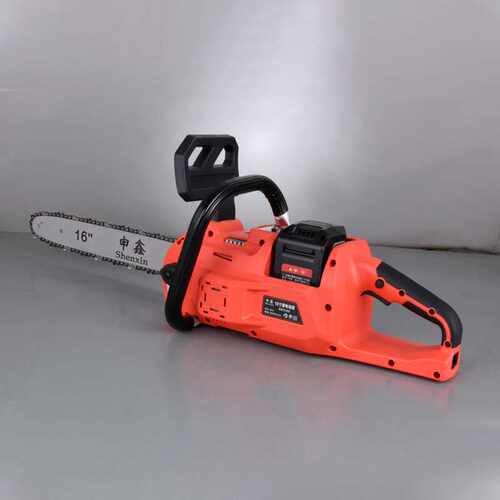 跨境户外手持式自动泵油砍树伐木锯 新款80V16寸无刷高速锂电锯