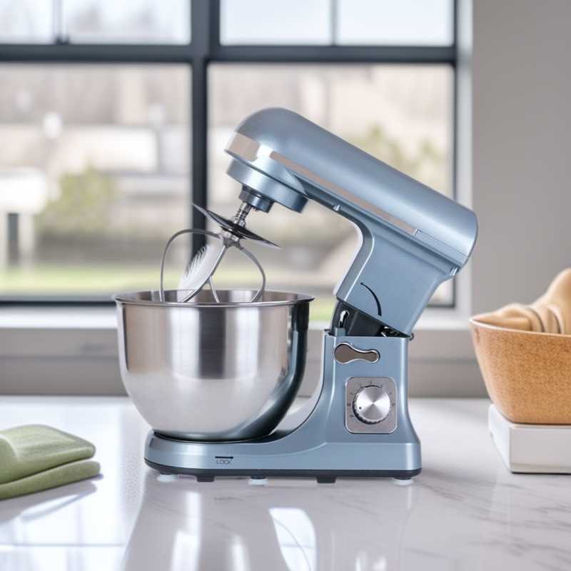 外贸跨境5L厨师机 家用多功能电动和面机 台式全自动烘焙搅拌机