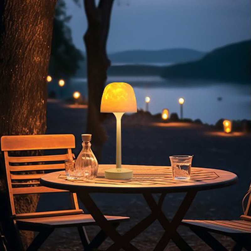 跨境萤火虫台灯水波纹氛围灯卧室睡眠台灯房间气氛灯浪漫氛围灯感