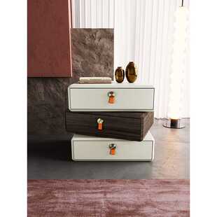 SNASOA6093白+黑jeaek意式极简床头柜设计师款TEOREMA旋转床头柜