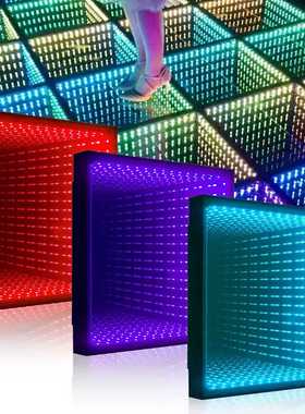 3d Led Dance Floor Infinity Mirror Abyss Wedding Stage DMX