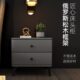 轻奢后现代床头柜意式 皮艺床头柜布艺床头柜配套床 极简风柜子港式