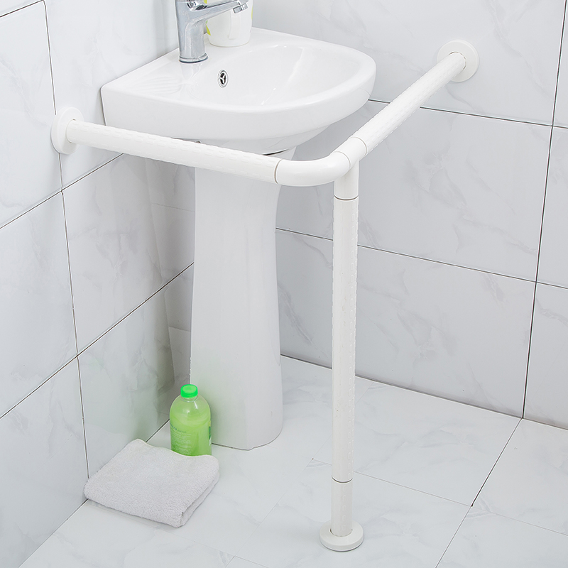 无障碍面盆夹墙角扶手栏杆老人残疾人公厕残卫Q立柱盆洗手柱盆把