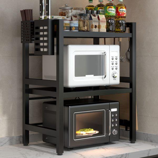 厨房微波炉置物架桌面双层多功能烤箱架子台面电饭煲落地式收纳架,厨房/烹饪用具,微波炉置物架,淘宝优惠券,粉丝福利购,淘宝优惠卷
